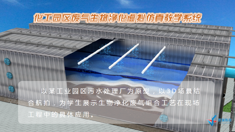 化工园区废气生物净化虚拟仿真教学系统