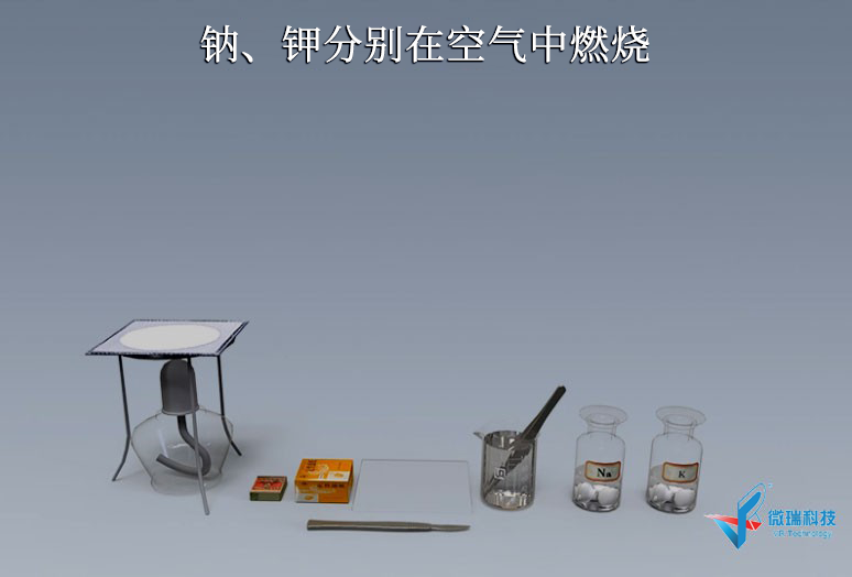 钠、钾分别在空气中燃烧